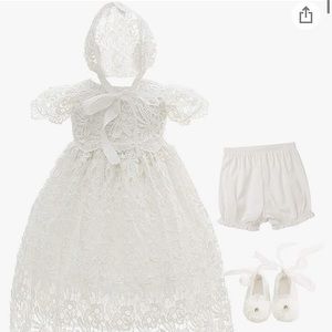 Bow Baby Dream Baptism gown (4pc)